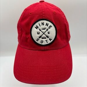 Richardson 320 Red State Of Minnesota Men/Women Adjustable Baseball Hat OSFM